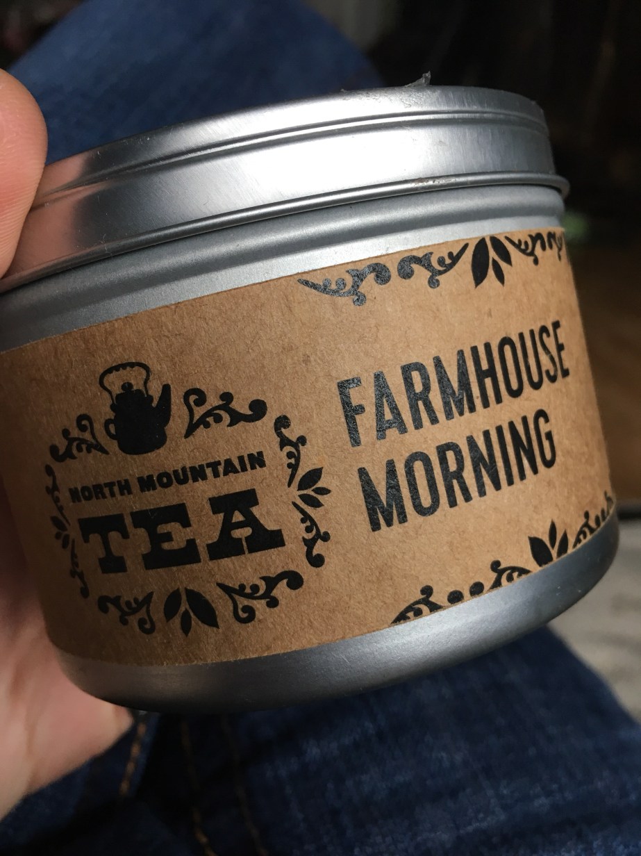 A blend of green and black tea